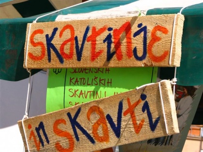 Predstavitve skavtov na različnih dogodkih - Festival prostovoljstva, Stična mladih, Študentska arena ...