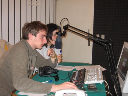 ljudje, radio, studio