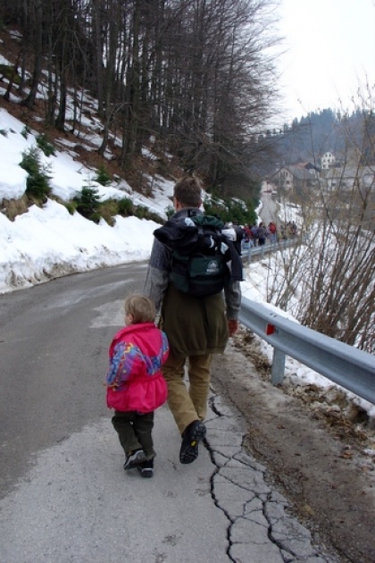 Skavti Triglavskega stega smo se ob Materinskem dnevu staršem zahvalili za njihovo podporo z izletom na Križno goro.