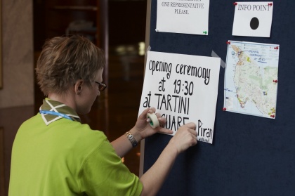 Nekaj fotografij iz otvoritve Evropske skavtske konference v Portorozu.