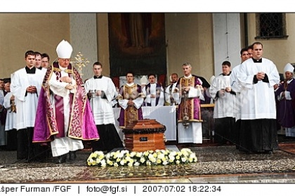 Sveta maša in pogreb upokojenega ljubljanskega nadškofa in metropolita msgr. dr. Alojzija Šuštarja