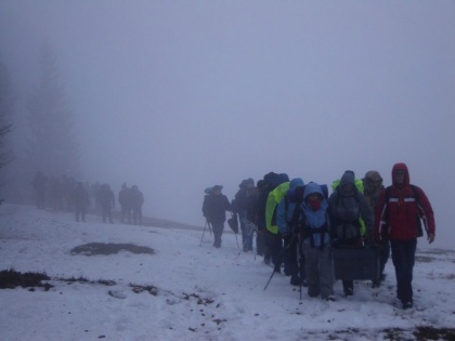 Vzpon na Paški kozjak, postavljanje bivakov, spust nazaj v Vitanje