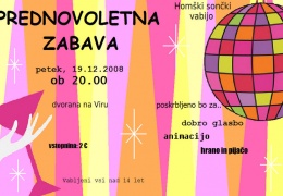 na Prednovoletno zabavo 2008